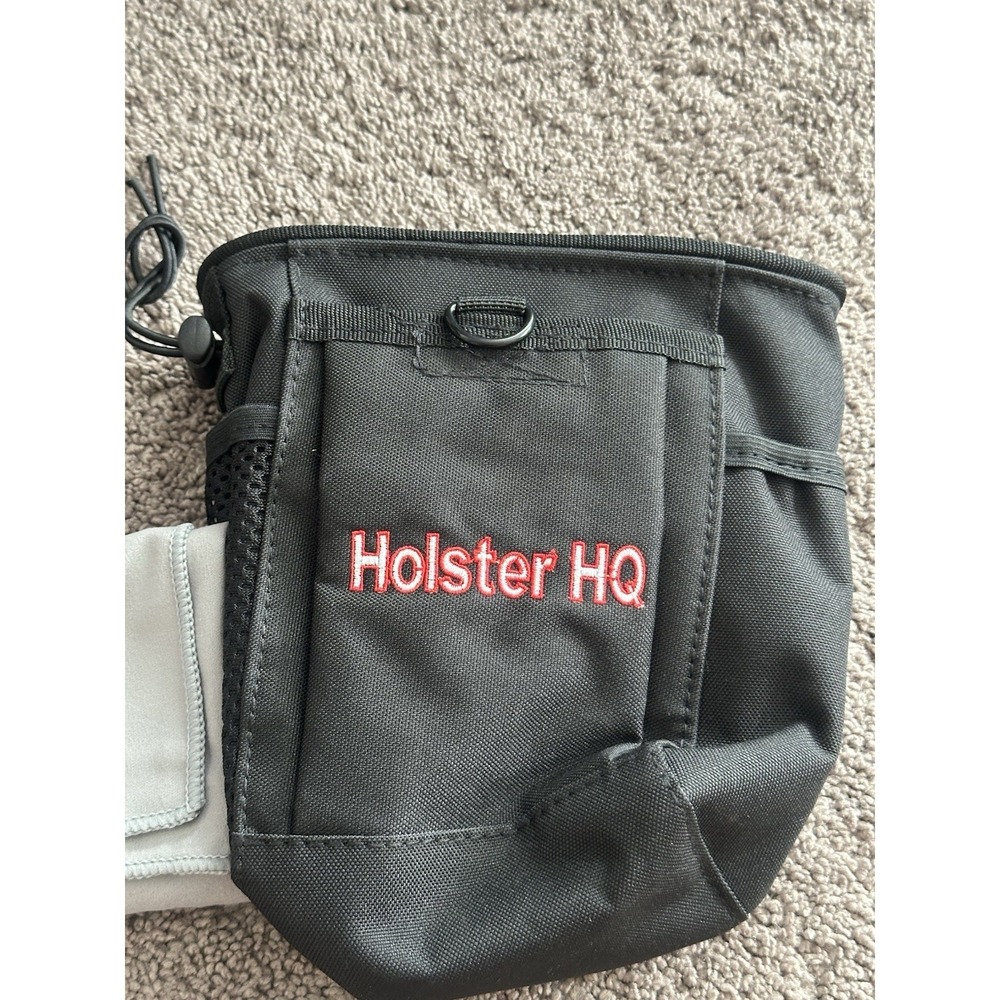 NEW Holster HQ Tactical Utility Range Pouch Gear Bag 2 Microfiber Cloths W/HOOK
